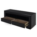 Comoda TV cu 2 sertare, Chic, L.160 l.50 H.67, mdf/pal/furnir de mesteacan, wenge