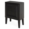 Comoda cu 4 sertare, Chic, L.66 l.36 H.95, mdf/pal/furnir de mesteacan, wenge