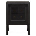 Comoda cu 4 sertare, Chic, L.66 l.36 H.95, mdf/pal/furnir de mesteacan, wenge