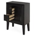 Comoda cu 4 sertare, Chic, L.66 l.36 H.95, mdf/pal/furnir de mesteacan, wenge