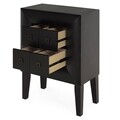 Comoda cu 4 sertare, Chic, L.66 l.36 H.95, mdf/pal/furnir de mesteacan, wenge