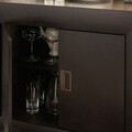 Bufet cu 4 usi si 3 sertare, Chic, L.200 l.50 H.83, mdf/pal/furnir de mesteacan, wenge