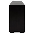 Comoda cu 6 sertare, Chic, L.160 l.45 H.85, mdf/pal/furnir de mesteacan, wenge