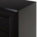 Comoda cu 6 sertare, Chic, L.160 l.45 H.85, mdf/pal/furnir de mesteacan, wenge