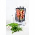 Rotisor/gratar vertical Jocca, 1400 W, 26.5 x 28.5 x 28.5 cm, inox/plastic, alb