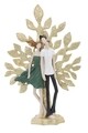 Decoratiune Couple Life Tree, Mauro Ferretti, 35x13x52 cm, polirasina, multicolor