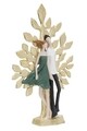 Decoratiune Couple Life Tree, Mauro Ferretti, 35x13x52 cm, polirasina, multicolor