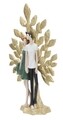 Decoratiune Couple Life Tree, Mauro Ferretti, 35x13x52 cm, polirasina, multicolor