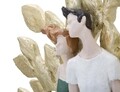 Decoratiune Couple Life Tree, Mauro Ferretti, 35x13x52 cm, polirasina, multicolor