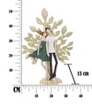 Decoratiune Couple Life Tree, Mauro Ferretti, 35x13x52 cm, polirasina, multicolor