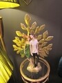 Decoratiune Couple Life Tree, Mauro Ferretti, 35x13x52 cm, polirasina, multicolor