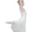 Decoratiune Dancer Dicy -A, Mauro Ferretti, 14x4.5x24 cm, polirasina, alb