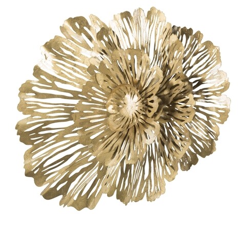 Decoratiune de perete Ibis, Mauro Ferretti, 74x55 cm, fier, auriu