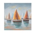 Tablou decorativ Sidney -B, Mauro Ferretti, 80x80 cm, canvas pictat manual, multicolor