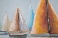 Tablou decorativ Sidney -B, Mauro Ferretti, 80x80 cm, canvas pictat manual, multicolor