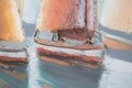 Tablou decorativ Sidney -B, Mauro Ferretti, 80x80 cm, canvas pictat manual, multicolor