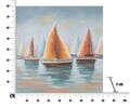 Tablou decorativ Sidney -B, Mauro Ferretti, 80x80 cm, canvas pictat manual, multicolor