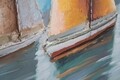 Tablou decorativ Sidney -B, Mauro Ferretti, 80x80 cm, canvas pictat manual, multicolor