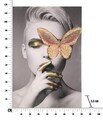 Tablou decorativ Butterfly -B, Mauro Ferretti, 80x120 cm, canvas, multicolor