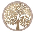 Decoratiune de perete Gold Tree, Mauro Ferretti, 80x80 cm, fier, auriu