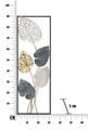 Decoratiune de perete Ory -A, Mauro Ferretti, 31x90 cm, fier, multicolor