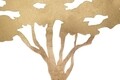 Decoratiune de perete Tree Plan , Mauro Ferretti, 82x63 cm, fier, auriu