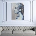 Tablou decorativ Face, Mauro Ferretti, 80x120 cm, canvas, multicolor