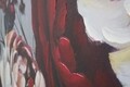 Tablou decorativ Red Flower, Mauro Ferretti, 150x76 cm, canvas pictat manual