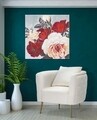 Tablou decorativ Flower Square, Mauro Ferretti, 90x90 cm, canvas pictat manual