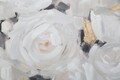 Tablou decorativ White Flower -B, Mauro Ferretti, 90x90 cm, canvas pictat manual