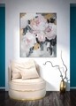 Tablou decorativ Flowy, Mauro Ferretti, 80x100 cm, canvas pictat manual, multicolor