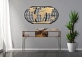 Decoratiune de perete Glam, Mauro Ferretti, 133x70 cm, fier, negru/auriu