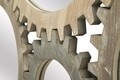 Oglinda decorativa Ingranaggio, Mauro Ferretti, 137x73.5 cm, MDF, natural