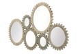Oglinda decorativa Ingranaggio, Mauro Ferretti, 137x73.5 cm, MDF, natural