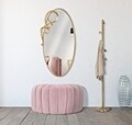 Oglinda decorativa Elite, Mauro Ferretti, 62x122 cm, fier, auriu
