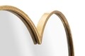 Oglinda decorativa Glam Heart, Mauro Ferretti, 55.5x54.5 cm, fier, auriu