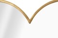 Oglinda decorativa Glam Heart, Mauro Ferretti, 55.5x54.5 cm, fier, auriu