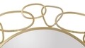 Oglinda decorativa Chain, Mauro Ferretti, Ø 84 cm, fier, auriu