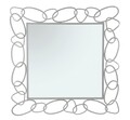 Oglinda decorativa Chain, Mauro Ferretti, 84x84 cm, fier, argintiu