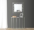 Oglinda decorativa Chain, Mauro Ferretti, 84x84 cm, fier, argintiu