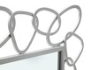 Oglinda decorativa Chain, Mauro Ferretti, 84x84 cm, fier, argintiu