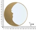 Oglinda decorativa Moon, Mauro Ferretti, Ø 72.5 cm, fier, auriu