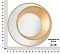 Oglinda decorativa Vortic, Mauro Ferretti, Ø 70 cm, fier, auriu