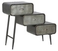 Comoda cu 3 sertare School, Mauro Ferretti, 86x29.5x71 cm, fier, gri