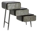 Comoda cu 3 sertare School, Mauro Ferretti, 86x29.5x71 cm, fier, gri