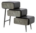 Comoda cu 3 sertare School, Mauro Ferretti, 86x29.5x71 cm, fier, gri