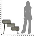 Comoda cu 3 sertare School, Mauro Ferretti, 86x29.5x71 cm, fier, gri