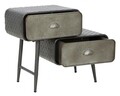Comoda cu 2 sertare School, Mauro Ferretti, 63x29.5x52.5 cm, fier, gri