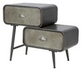 Comoda cu 2 sertare School, Mauro Ferretti, 63x29.5x52.5 cm, fier, gri