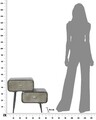 Comoda cu 2 sertare School, Mauro Ferretti, 63x29.5x52.5 cm, fier, gri
